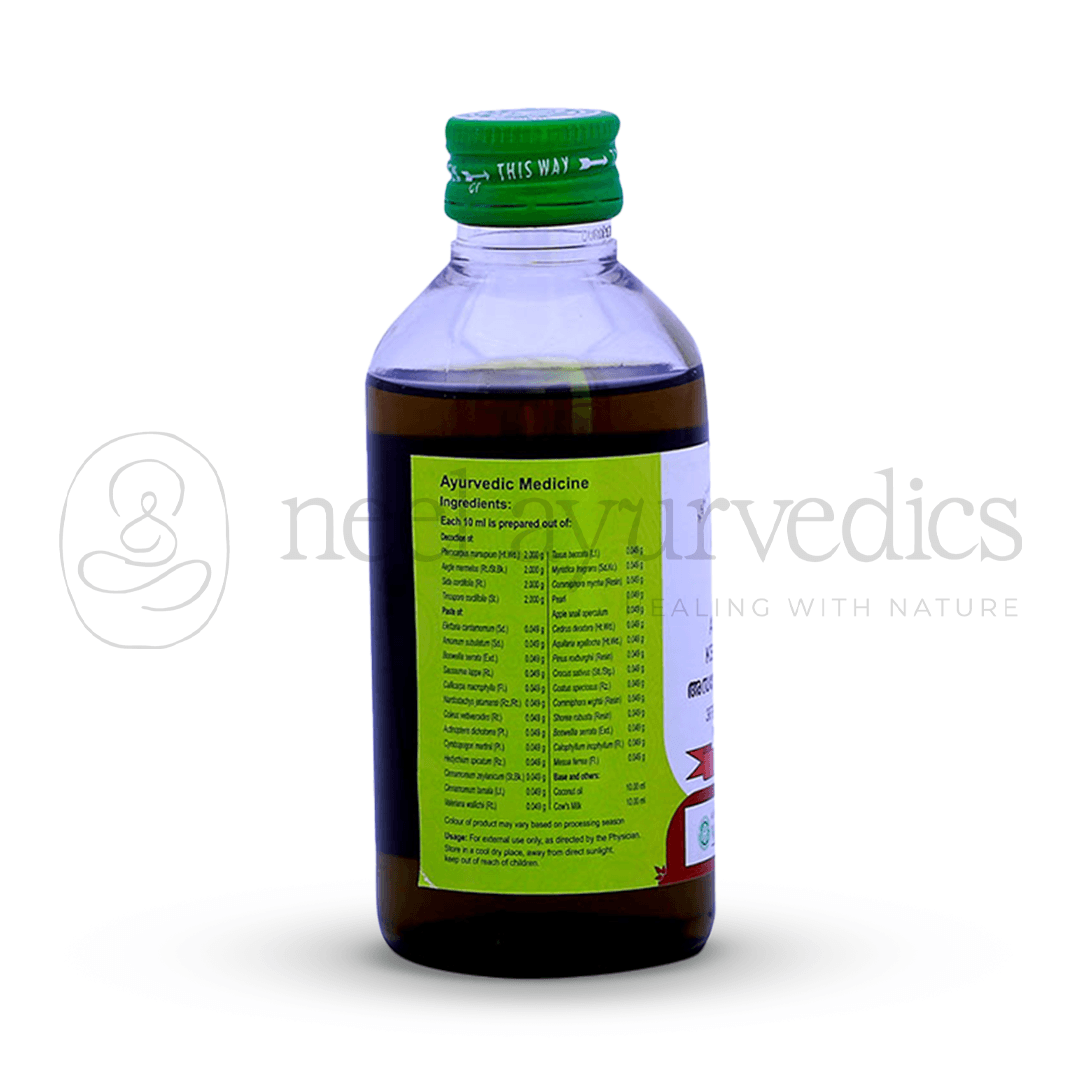 Vaidyaratnam Asaneladi Kera Thailam – 200 ml - 1