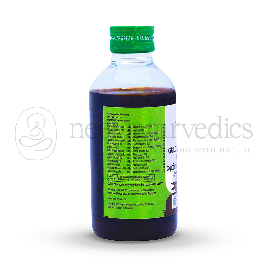 Vaidyaratnam Gulguluthikthakam Kashayam – 200 ml -1