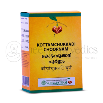 Vaidyaratnam Kottamchukkadi Choornam – 100 Gm
