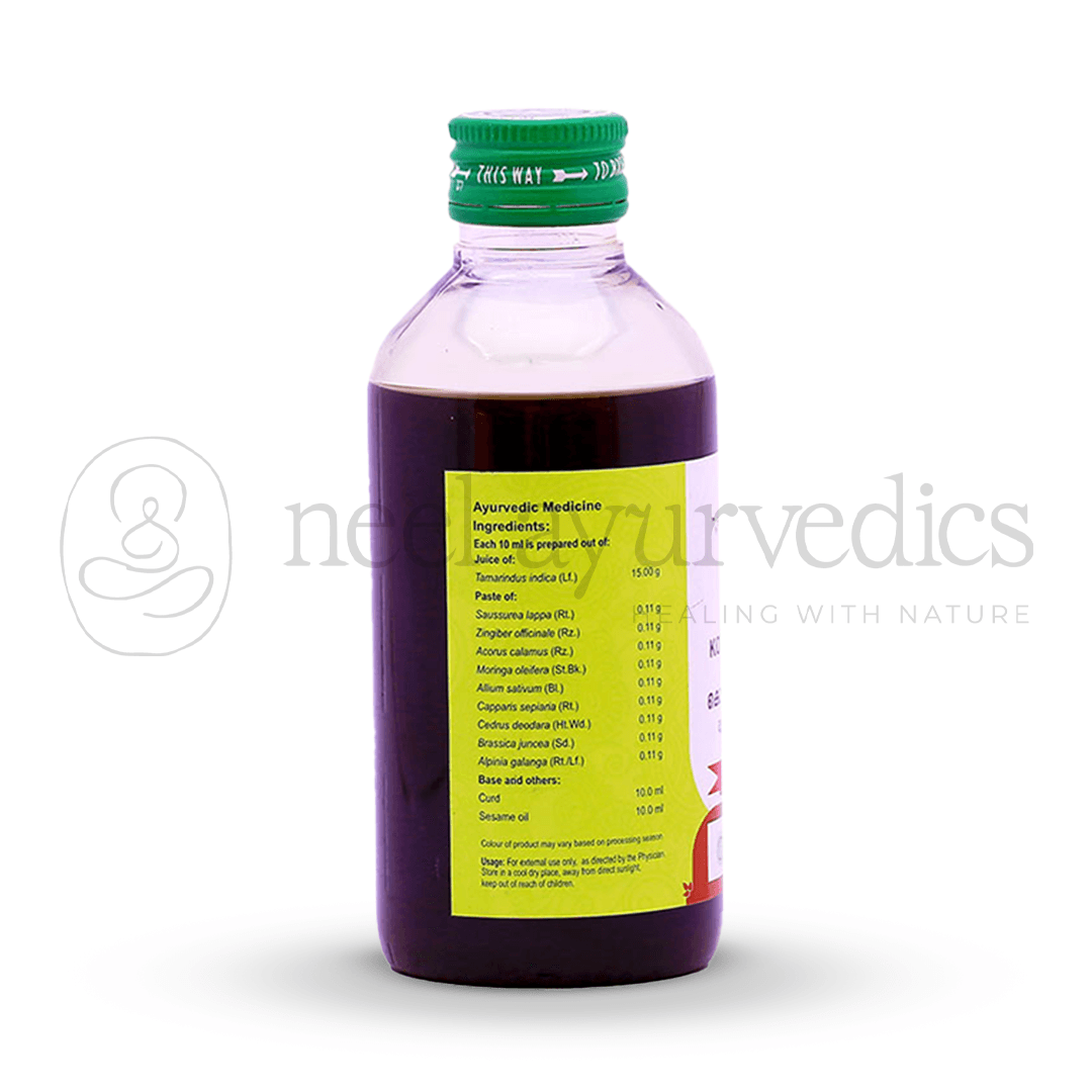 Vaidyaratnam Kottamchukkadi Thailam – 200 ml -1