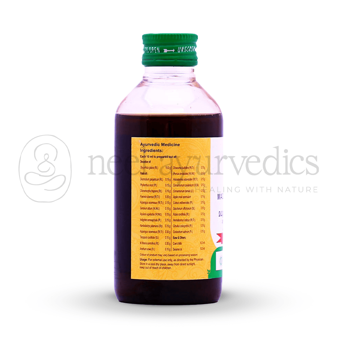 Vaidyaratnam Madhuyashtyadi Thailam – 200 ml-1 (1)