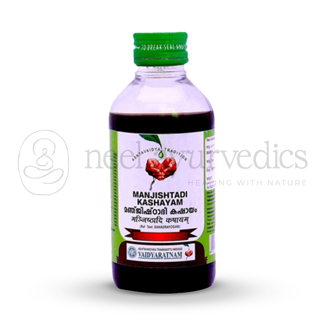 Vaidyaratnam Manjishtadi Kashayam – 200 ml (2)