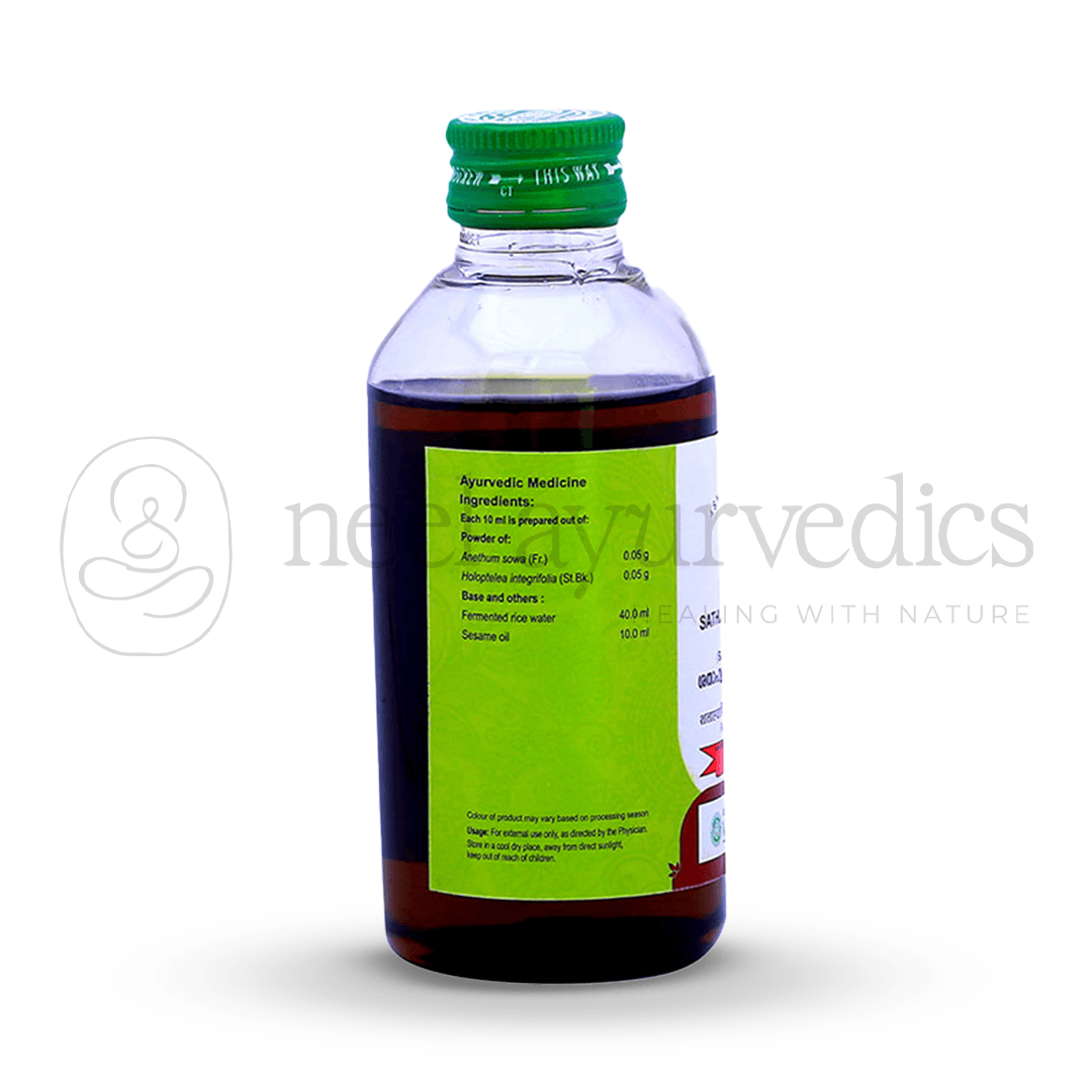 Vaidyaratnam Sathahwadi Anuvasana Thailam – 200 ml-1