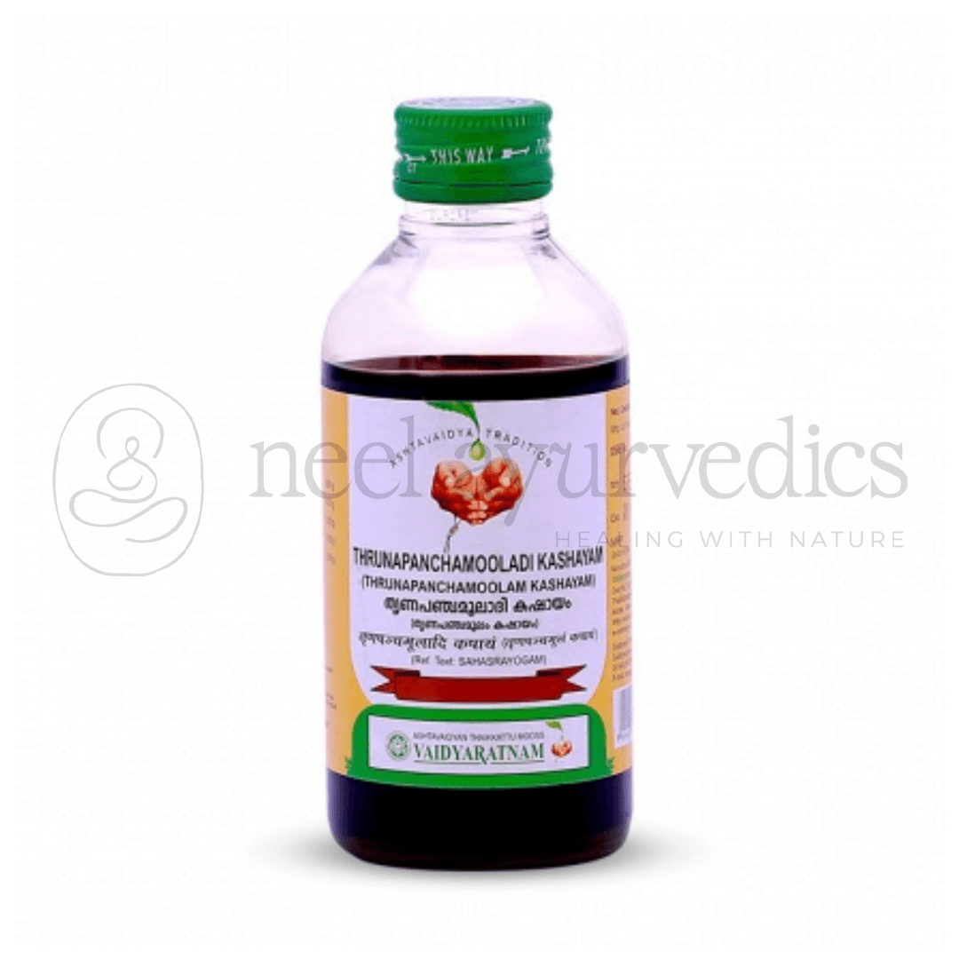 Vaidyaratnam Thrunapanchamooladi Kashayam – 200 Ml