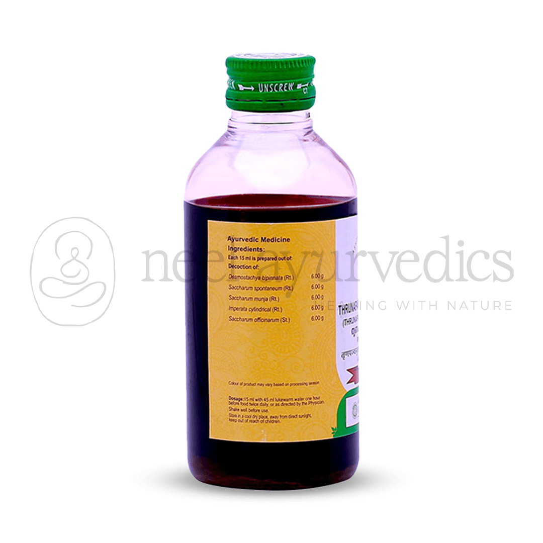 Vaidyaratnam Thrunapanchamooladi Kashayam – 200 ml-1