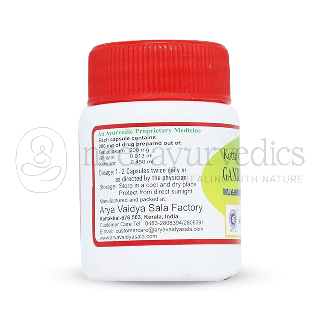 Kottakkal Arya Vaidya Sala Gandhakarasayanam (14) 200 mg Capsule1