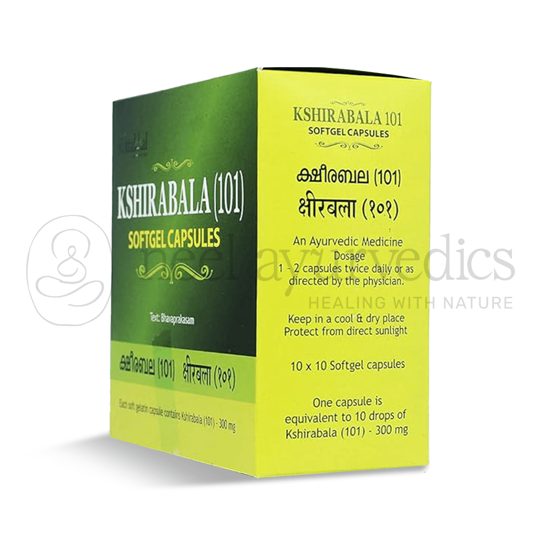 Kottakkal Arya Vaidya Sala Kshirabala (101) Soft Gel Capsule – 100 Cap1