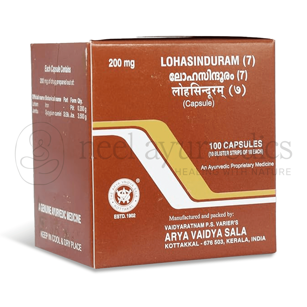 Kottakkal Arya Vaidya Sala Lohasinduram (7) Capsule – 100 Caps