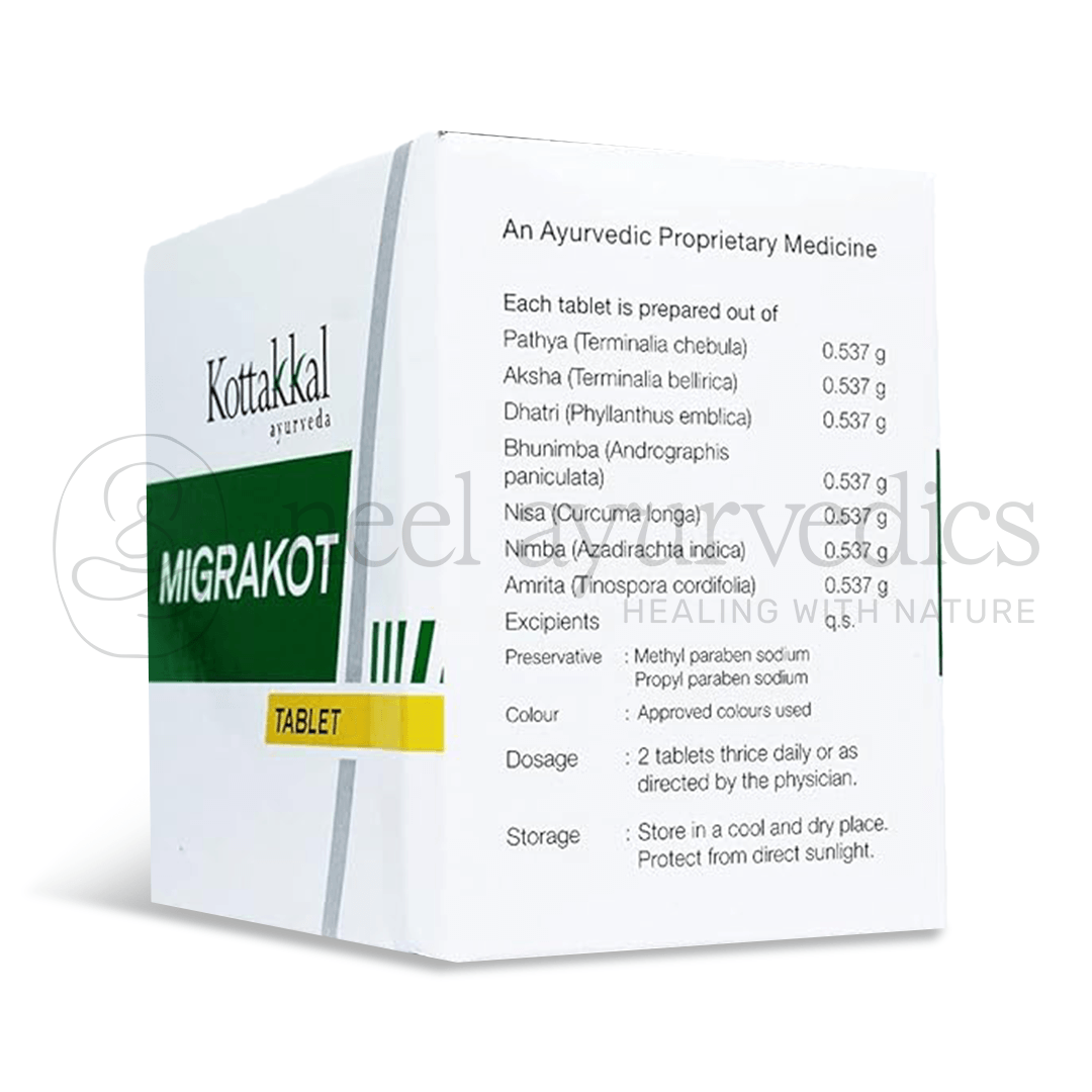 Kottakkal Arya Vaidya Sala Migrakot Tablet – 100 Tab 1
