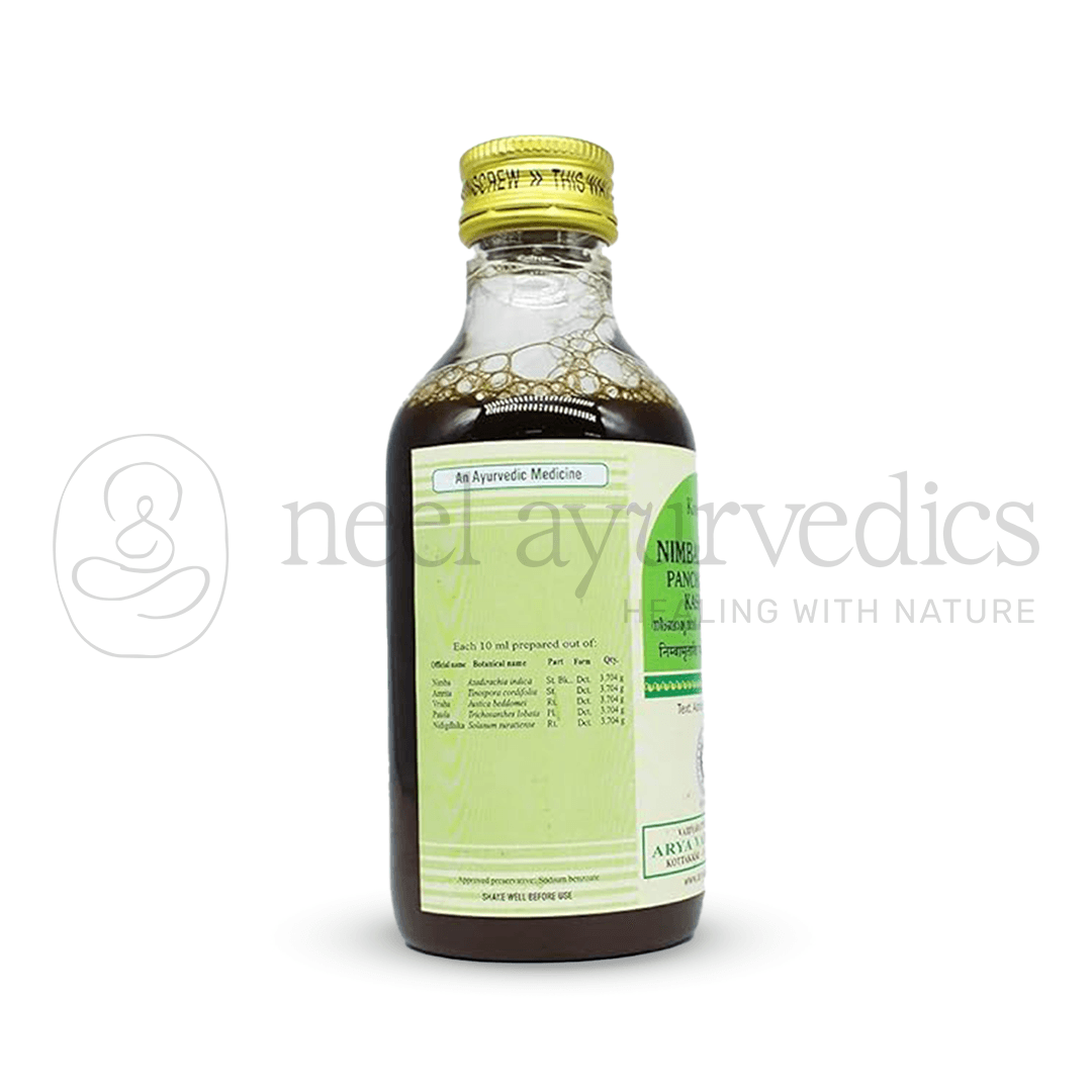 Kottakkal Arya Vaidya Sala Nimbamritadi panchatiktam Kashayam – 200 ML1