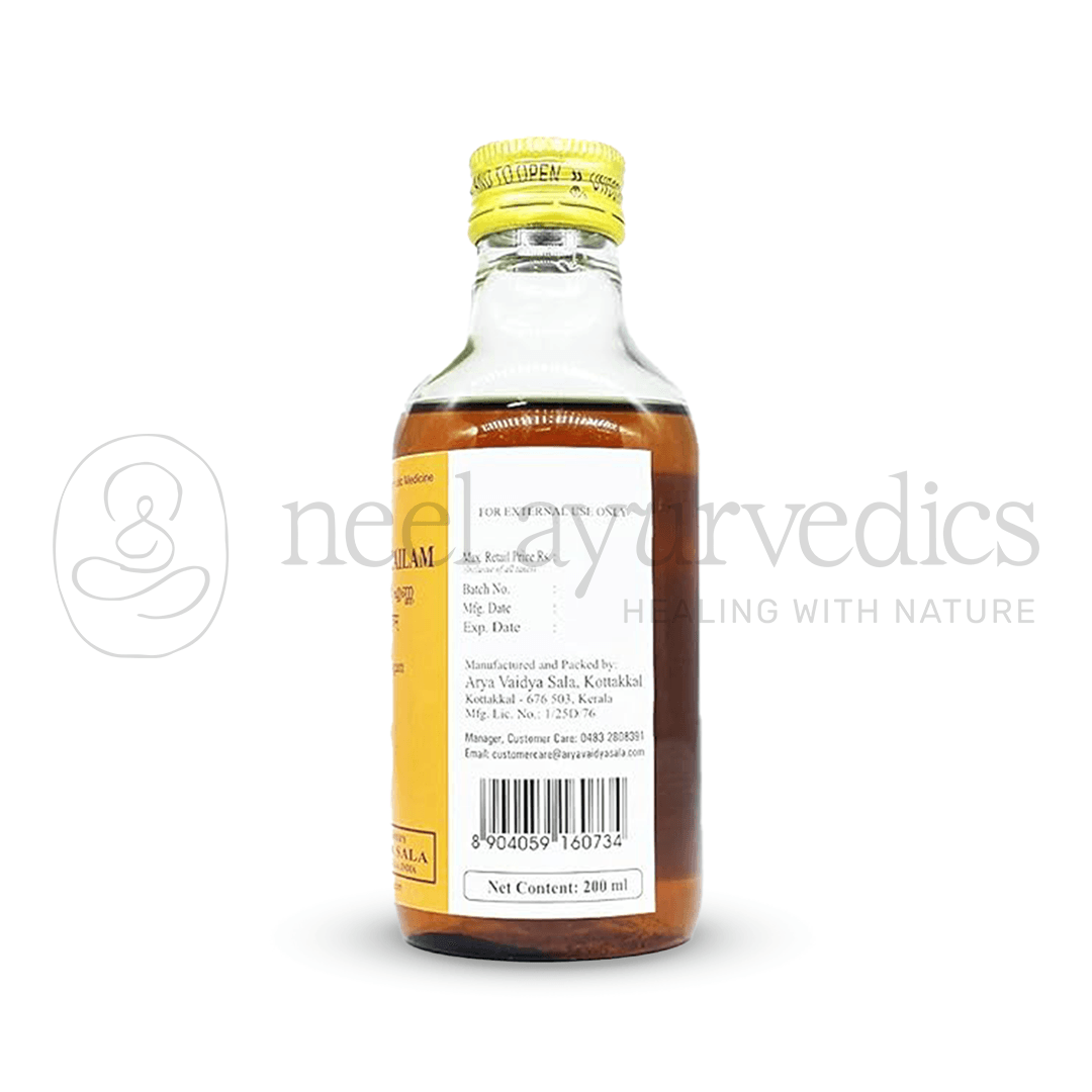 Kottakkal Arya Vaidya Sala Nisosiradi Tailam – 200 ML2