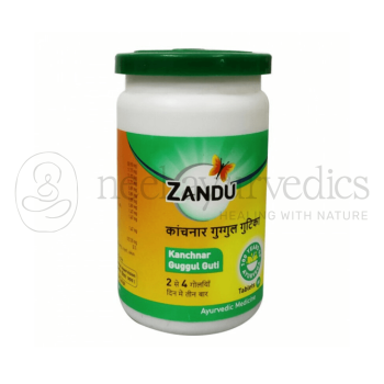 Zandu Kanchnar Guggulu – 80 Tab | Contre l'hyperthyroïdie et régule l'équilibre