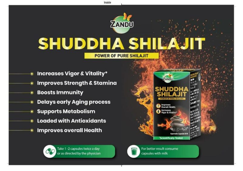 Zandu Shuddha Shilajit Capsules – 30 Cap2
