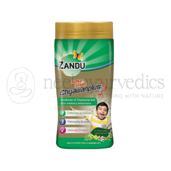 Zandu Sona chandi Chyawanplus – 900 Gm | Améliore la mémoire | Contre la toux et le rhume