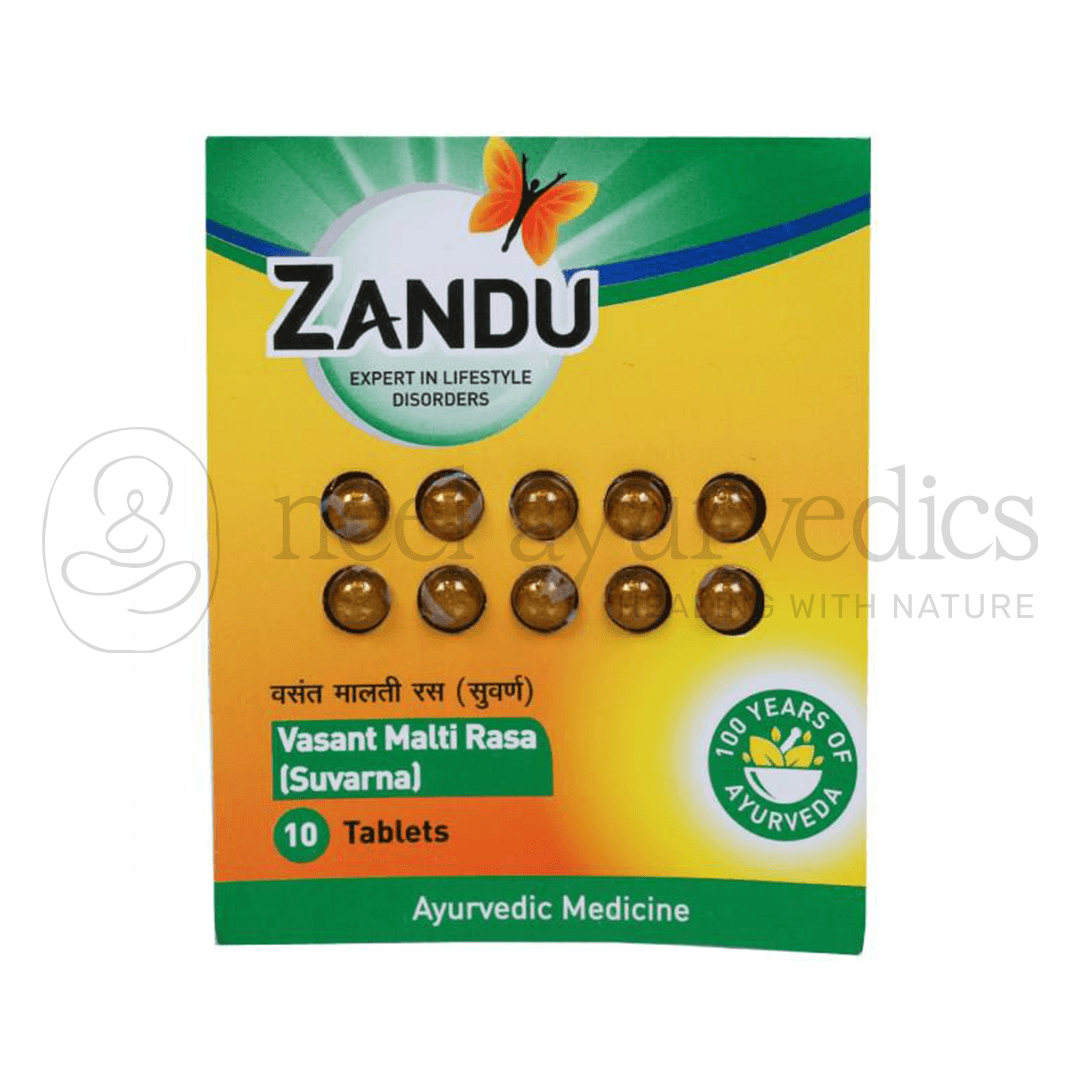 Zandu Suvarna Vasant Malti Rasa Gold – 10 Tab