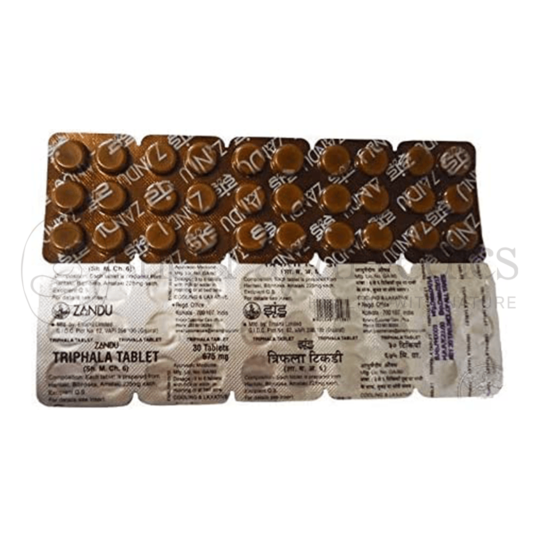 Zandu Triphala Tablet – 30 Tab | Pour la digestion
