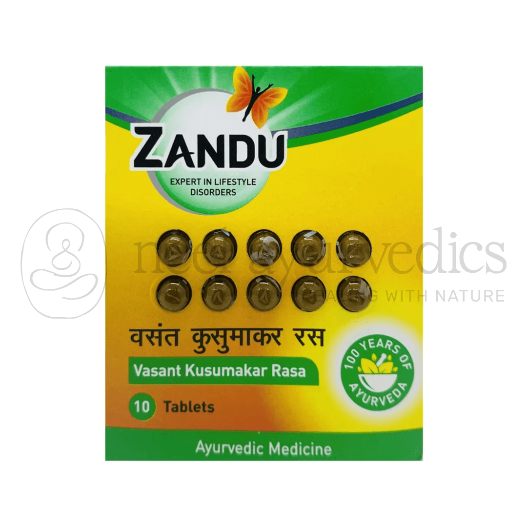 Zandu Vasant Kusumakar Rasa Gold – 10 Tab | Pour le traitement du diabète