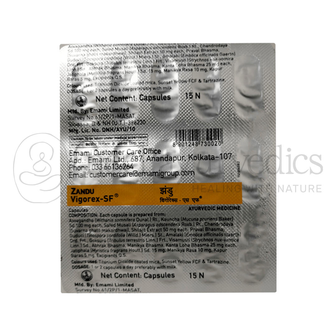 Zandu Vigorex SF – 15 Caps1