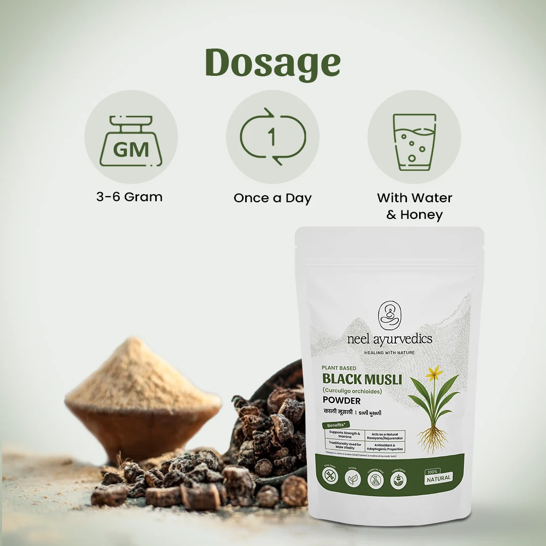 5 Black Musli Powder Dosage