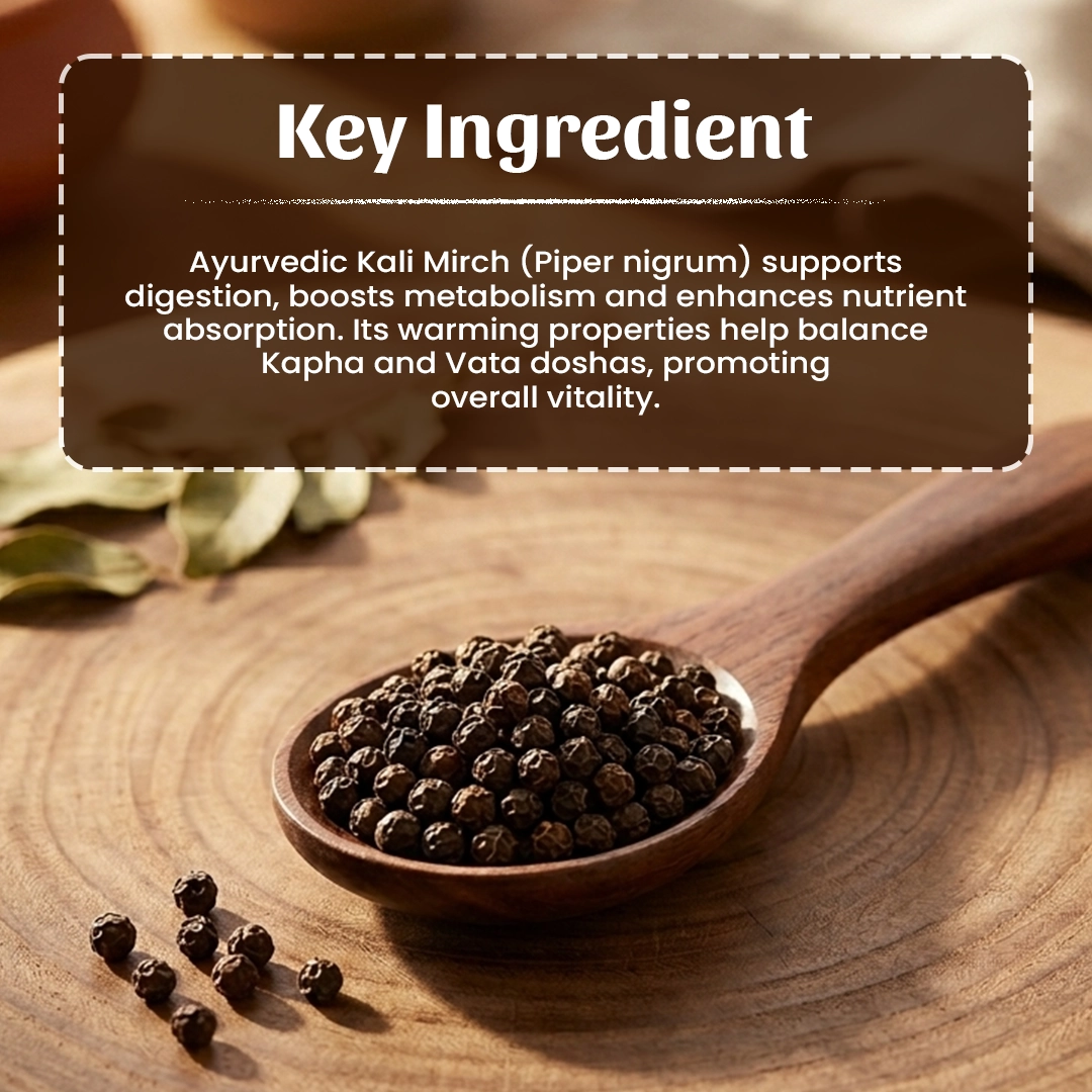 4 Kali Mirch (Black Pepper) Ingradient