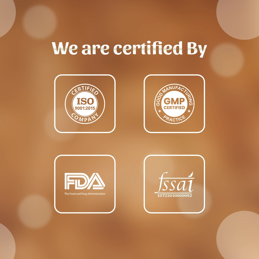 6 Dry Amla We are certified By