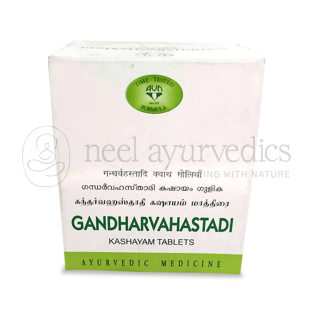 Avn Gandharvahastadi Kashayam Tablette -100 Tab Avn Gandharvahastadi Kashayam Tablette -100 Tab