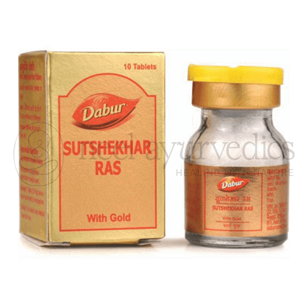 Dabur Sutshekhar Ras (Gold) 10 tab Dabur Sutshekhar Ras (Gold) 10 tab