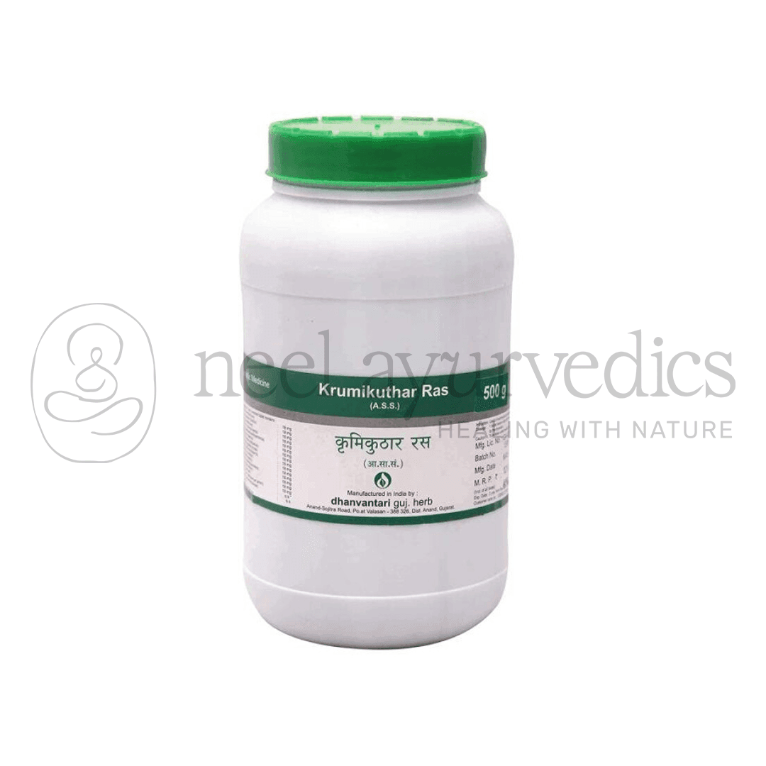 Dhanvantari Krumikuthar Ras Tablets Grams - 500 GM