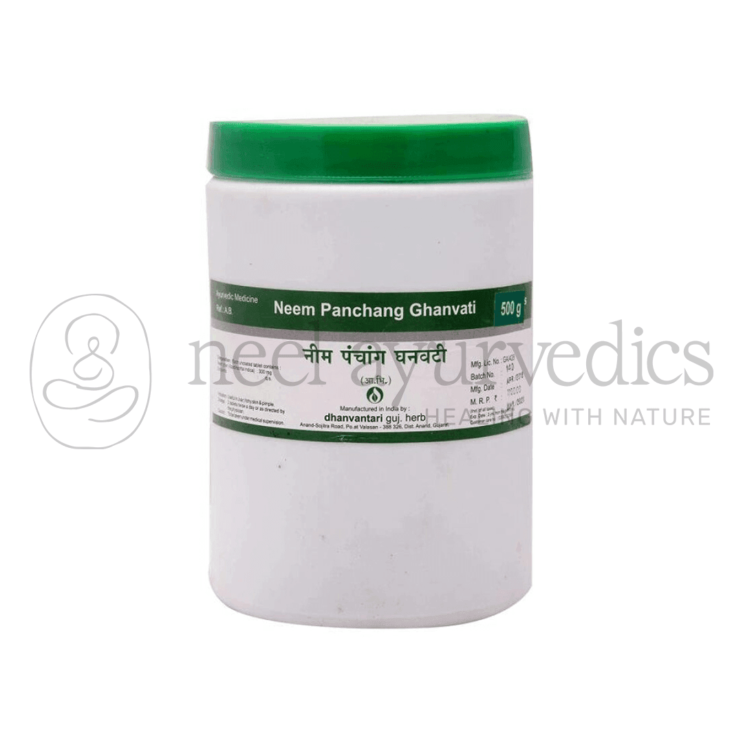 Dhanvantari Neem Panchang Ghanvati Tablets Grams- 500 GM
