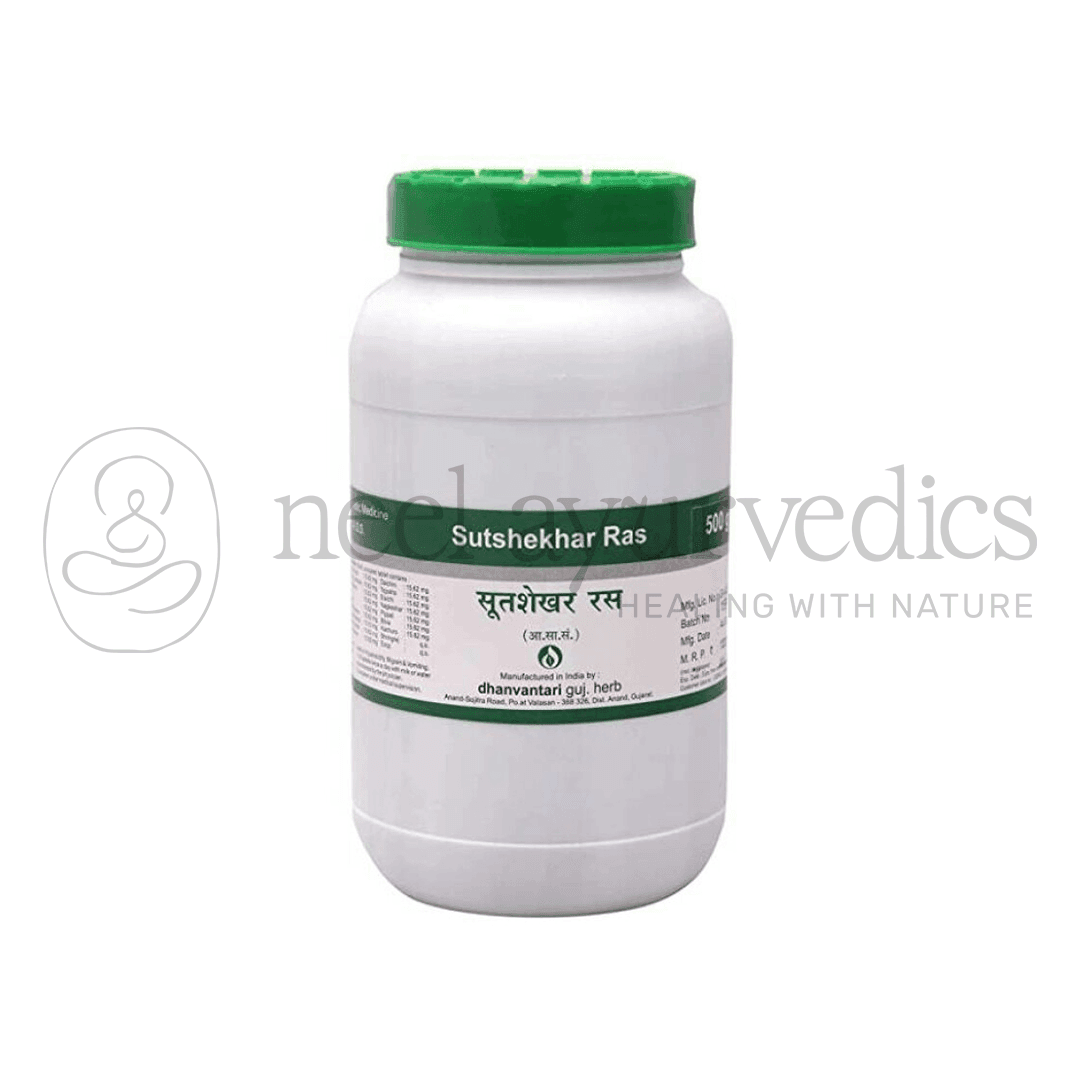 Dhanvantari Sutshekhar Ras Tablets Grams - 500 gm Dhanvantari Sutshekhar Ras Tablets Grams - 500 gm
