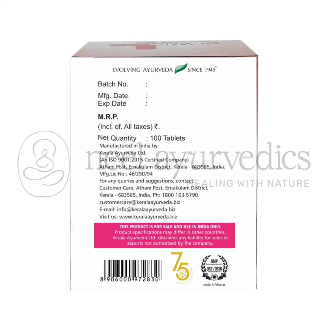 Kerala Ayurveda Liposem Plus Tablet – 100 Tabs2