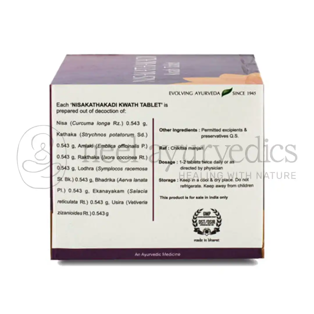 Kerala Ayurveda Nisakathakadi Kwath Tablet1