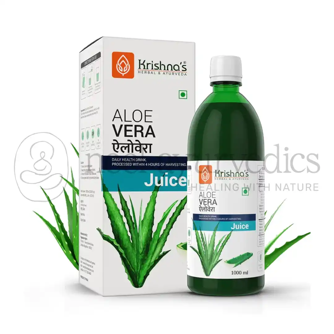 Krishna’s Herbes et Ayurveda Aloe Vera Jus – 1000 ml