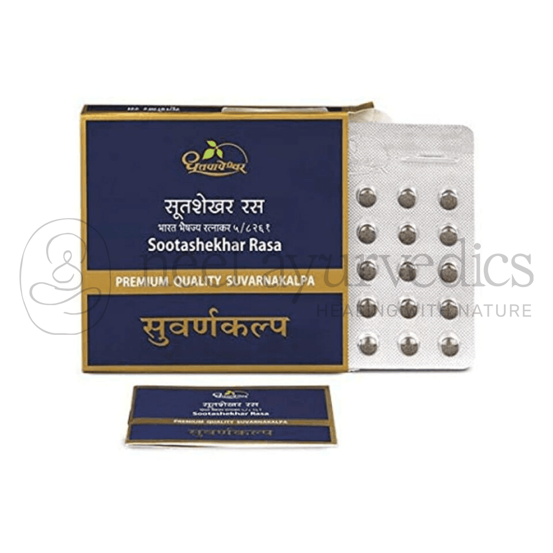 Dhootapapeshwar Sootashekhar Rasa (Suvarnakalpa) – 10 comprimés
