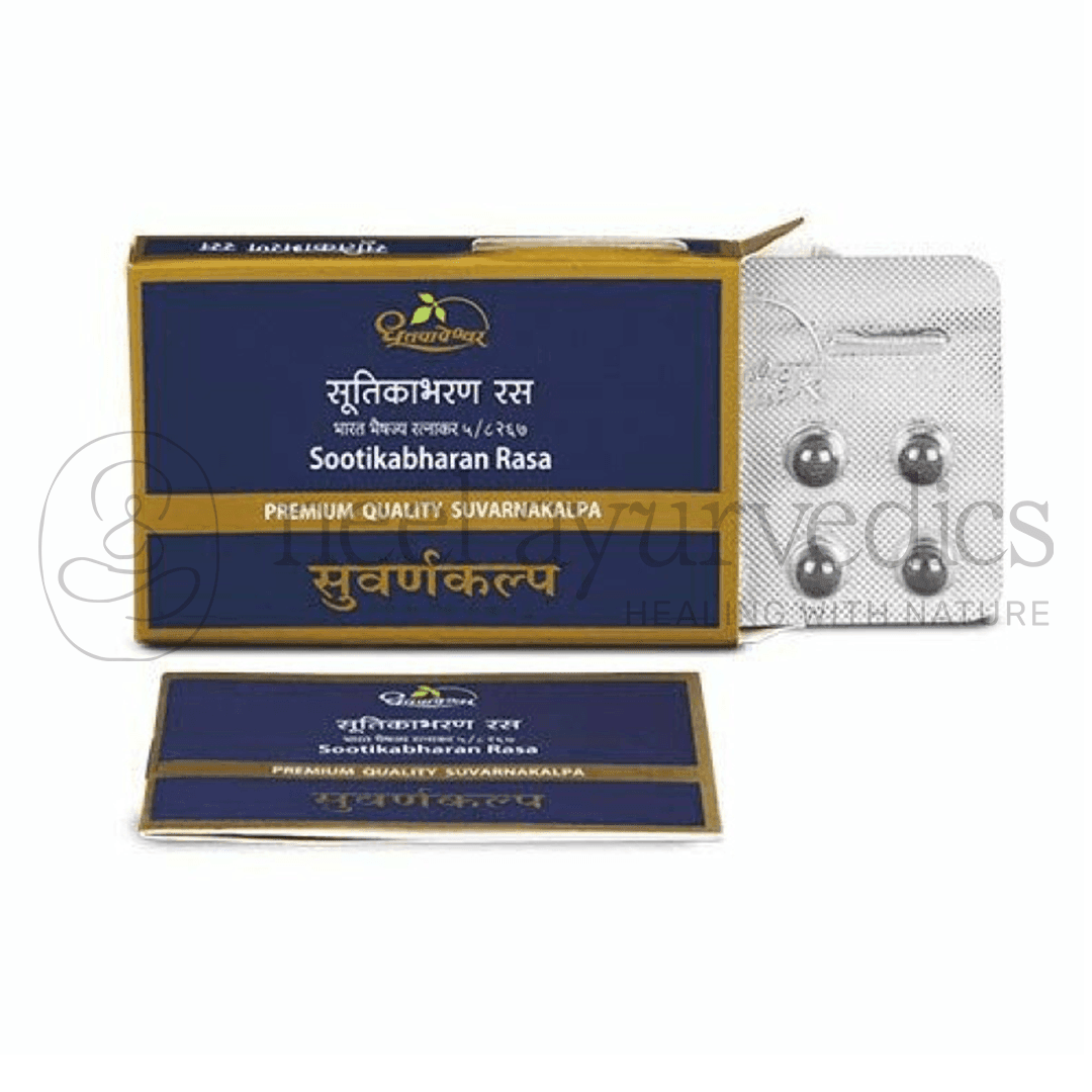 Dhootapapeshwar Sootikabharan Rasa (Suvarnakalpa) – 10 comprimés