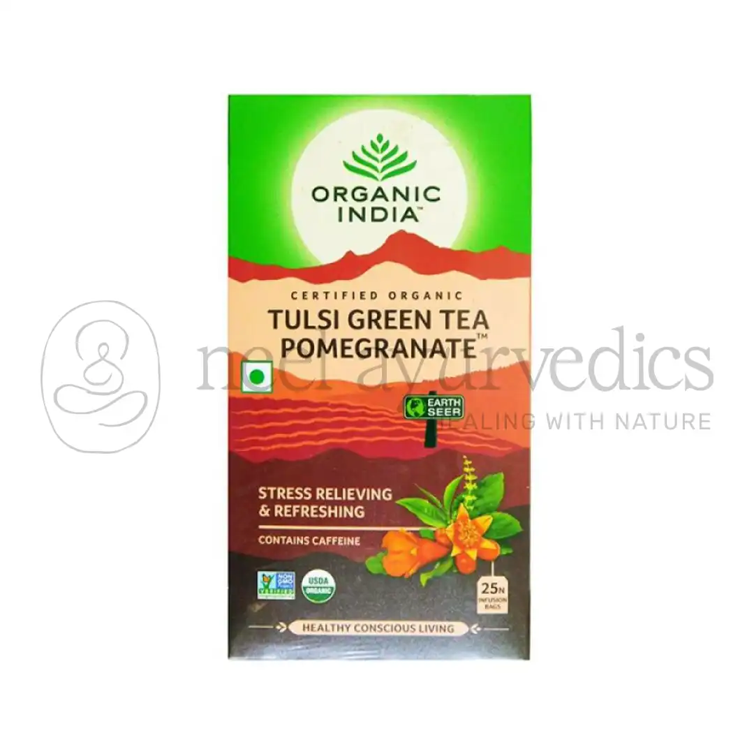 Organic India Thé vert Tulsi grenade – 25 sachets
