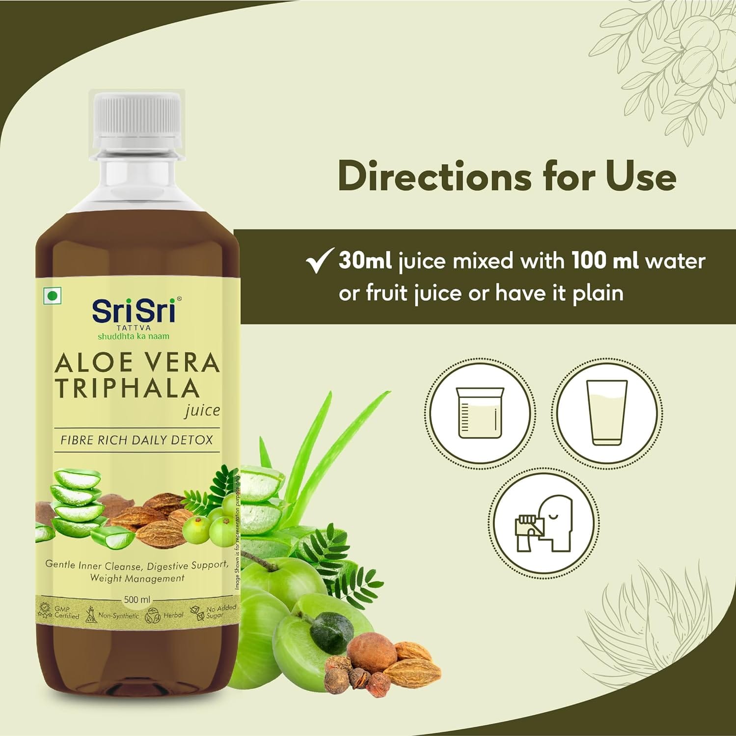 Sri Sri Tattva Aloe Vera Triphala Juice – 500 Ml2