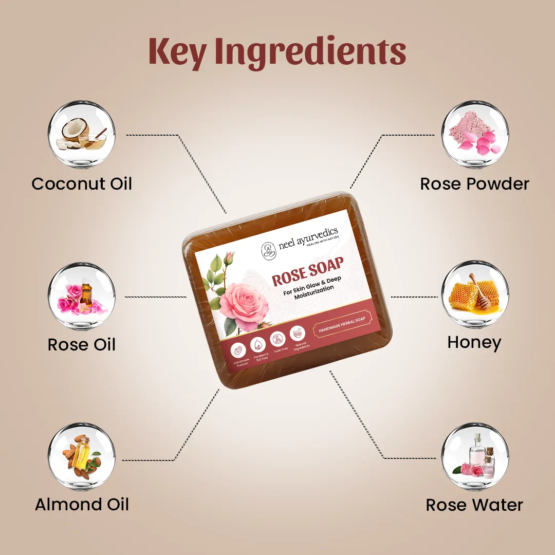 Neel Ayurvedics Rose Savon