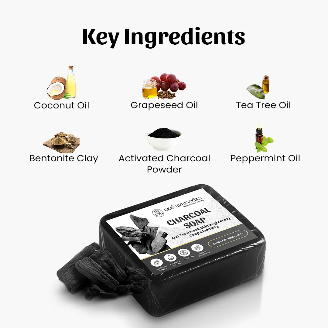 Charcoal soap ingredients