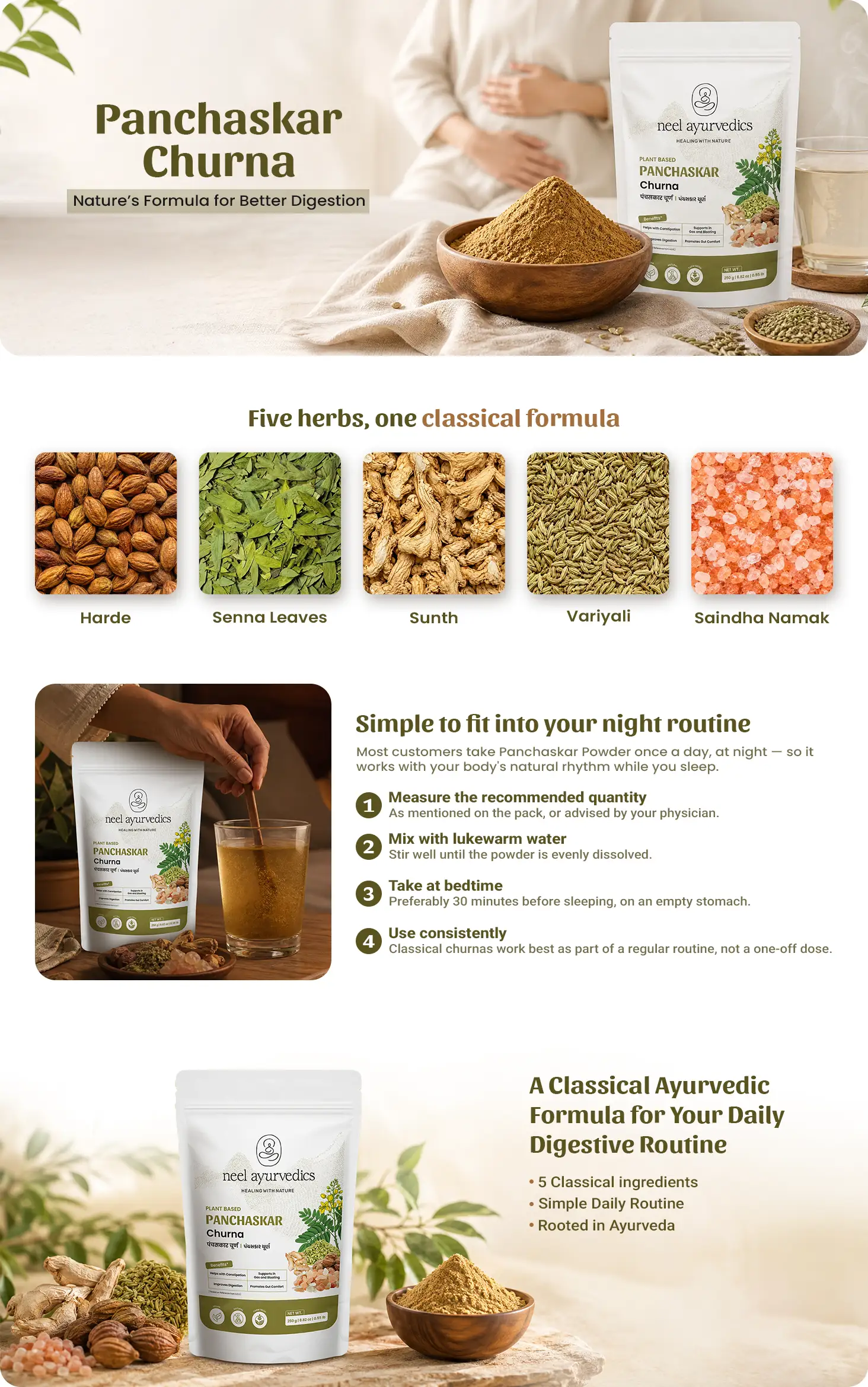 Neel Ayurvedics Panchaskar Powder